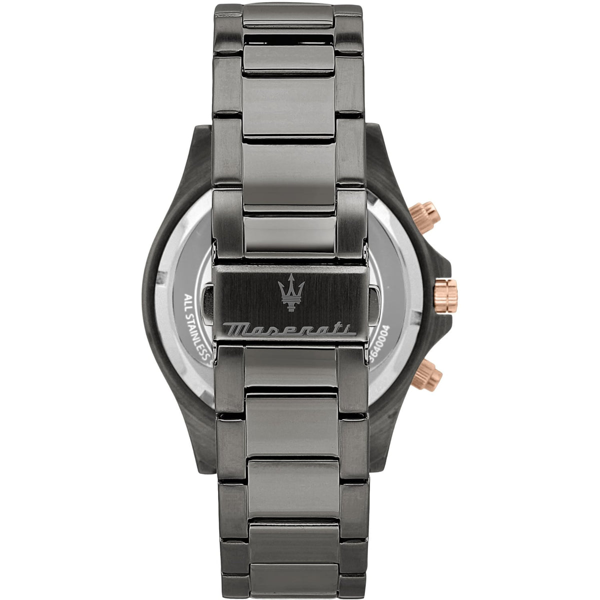Maserati SFIDA Chronograph Blue Dial Grey Steel Strap Watch For Men - R8873640001