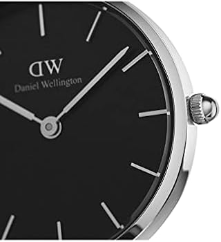 Daniel Wellington Petite Cornwall Black Dial Black Nylon Strap Watch For Women - DW00100248
