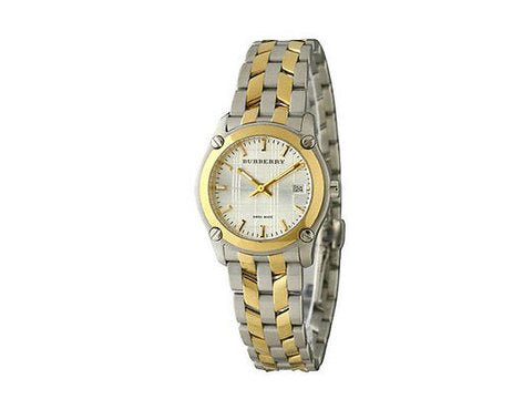 Burberry Heritage Silver Dial Two Tone Steel Strap Watch for Women - BU1857