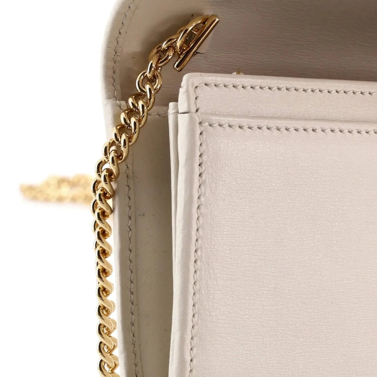 Gucci Jackie 1961 Chain Wallet – Cream White