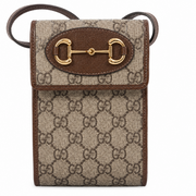 Gucci GG Supreme Mini Horsebit 1955 Shoulder Bag – Beige