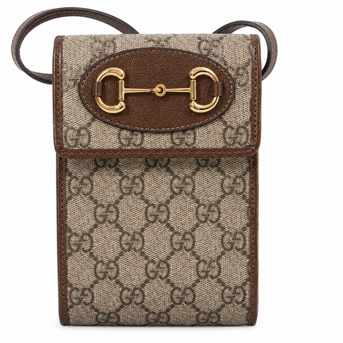 Gucci GG Supreme Mini Horsebit 1955 Shoulder Bag – Beige