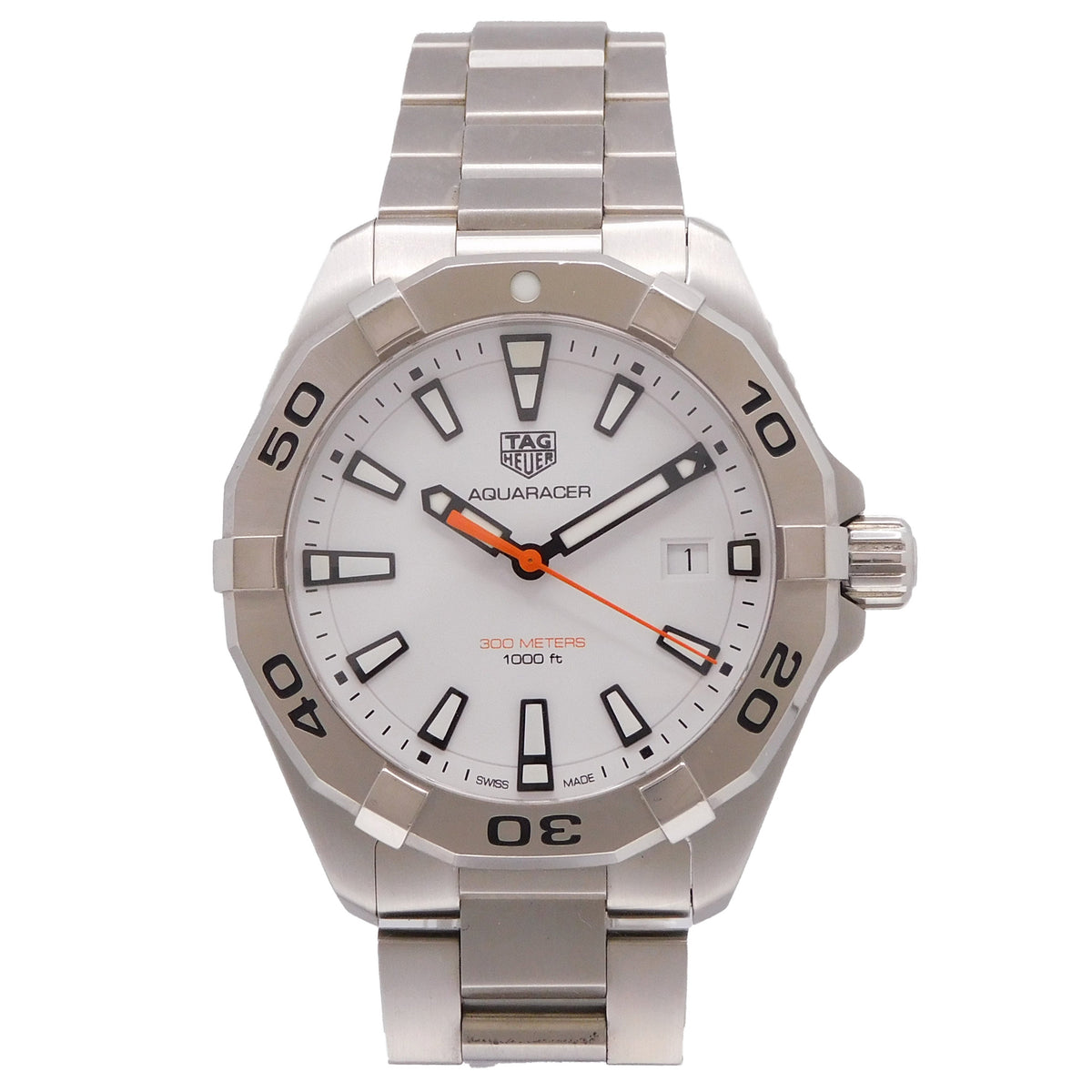 Tag Heuer Aquaracer White Dial Watch for Men - WBD1111.BA0928