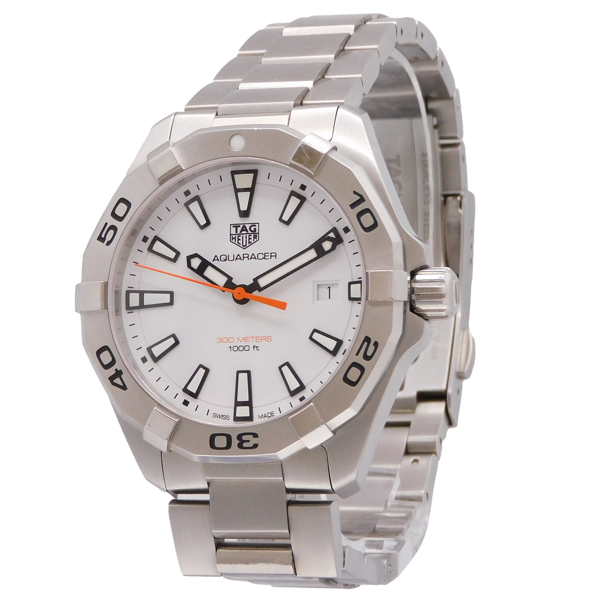 Tag Heuer Aquaracer White Dial Watch for Men - WBD1111.BA0928