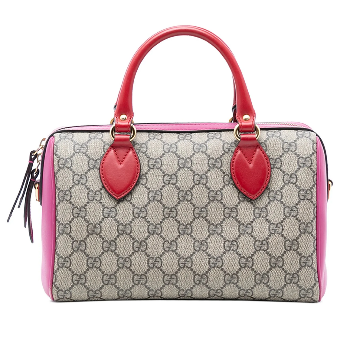Gucci GG Supreme Boston Bag - Hibiscus Pink