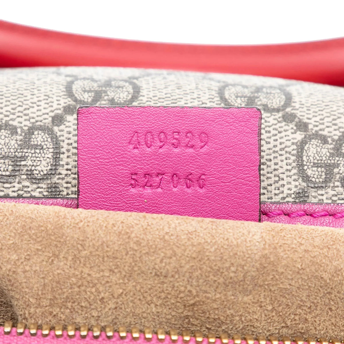 Gucci GG Supreme Boston Bag - Hibiscus Pink