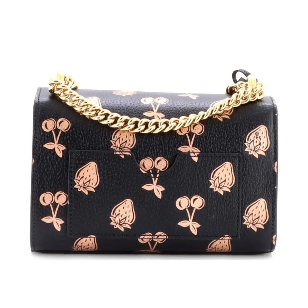 Gucci Padlock Berry Shoulder Bag – Black