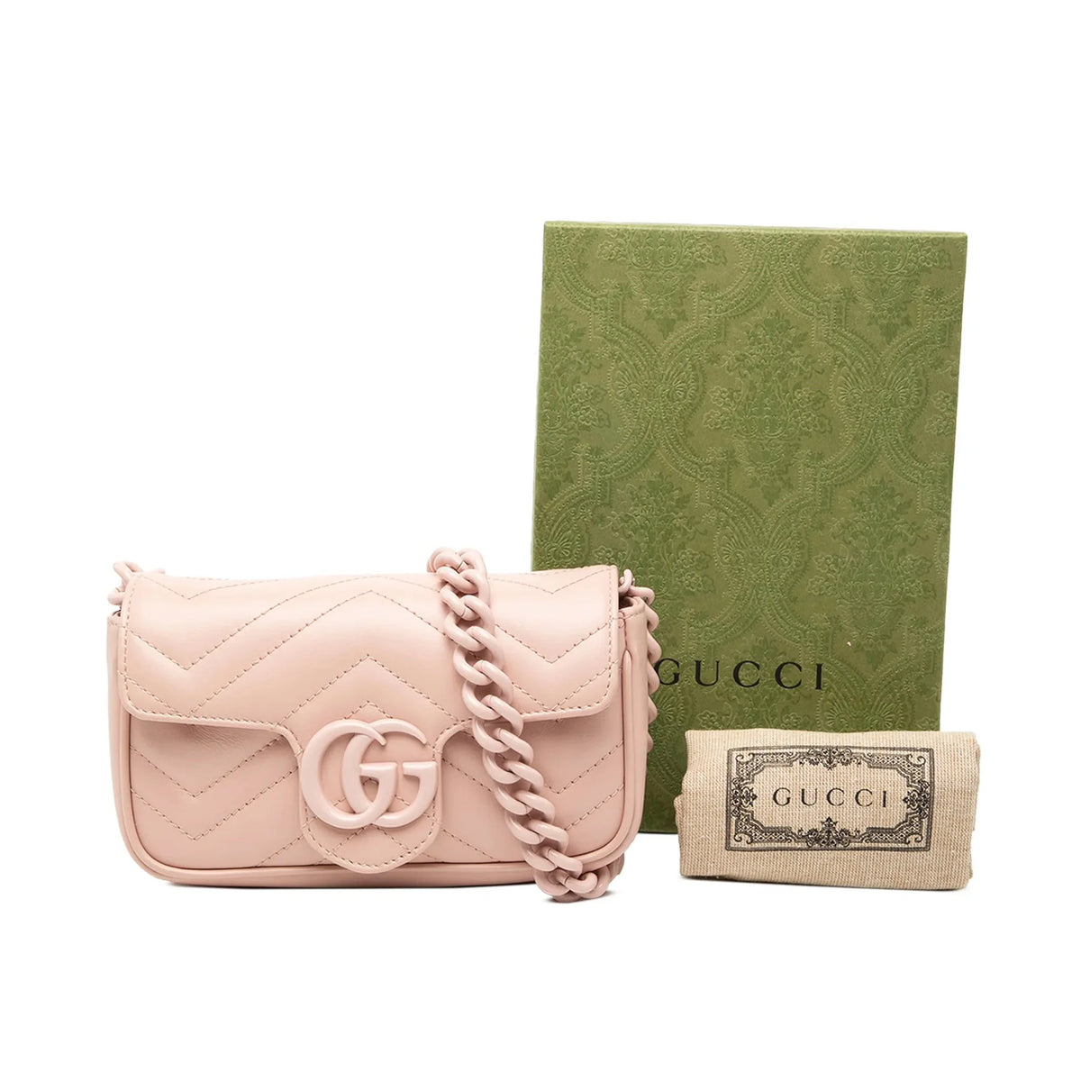 Gucci GG Marmont Leather Belt Bag – Pink