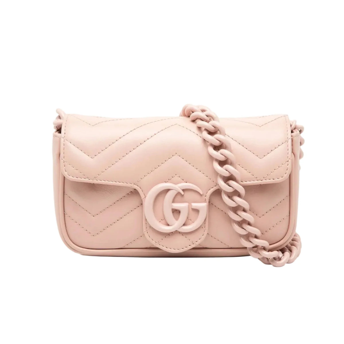 Gucci GG Marmont Leather Belt Bag – Pink