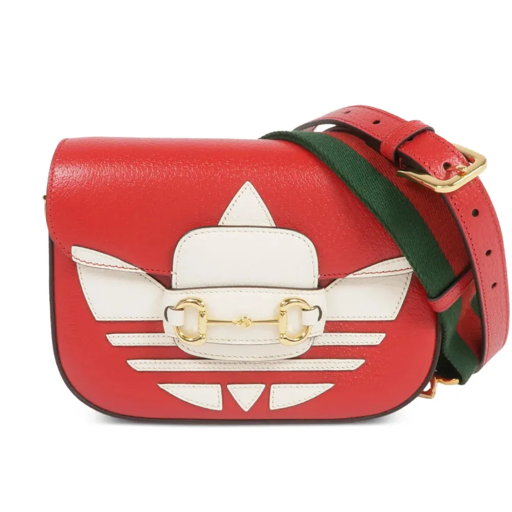 Gucci X Adidas Horsebit 1955 Shoulder Bag – Red