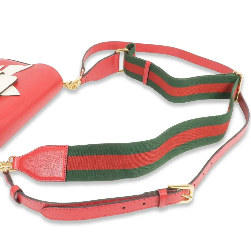 Gucci X Adidas Horsebit 1955 Shoulder Bag – Red