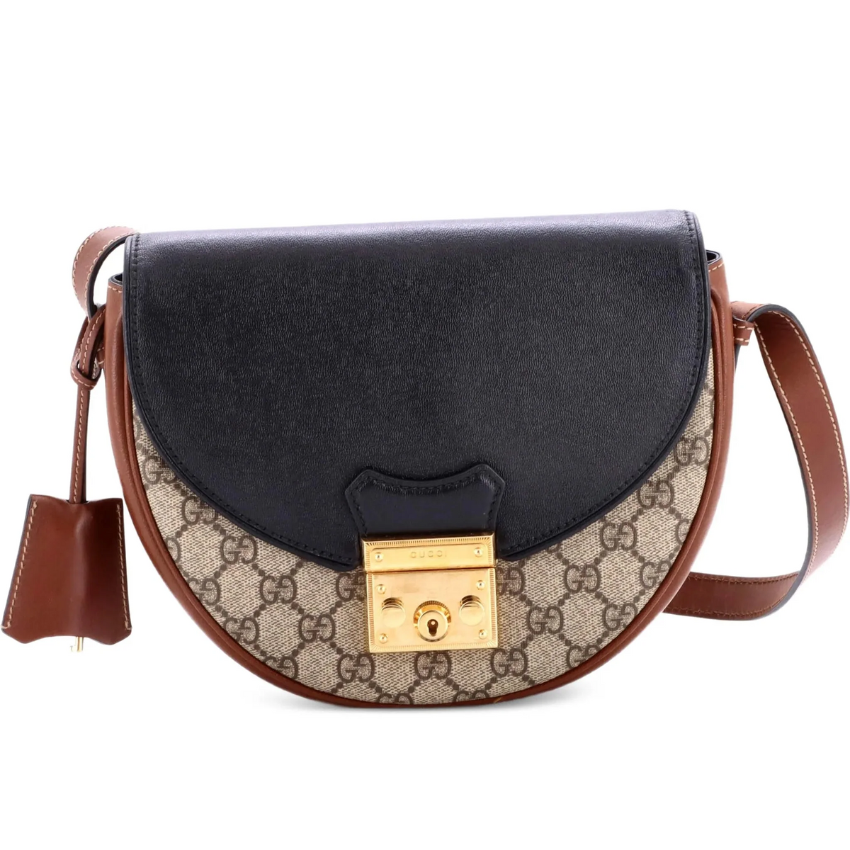 Gucci GG Padlock Shoulder Bag – Beige