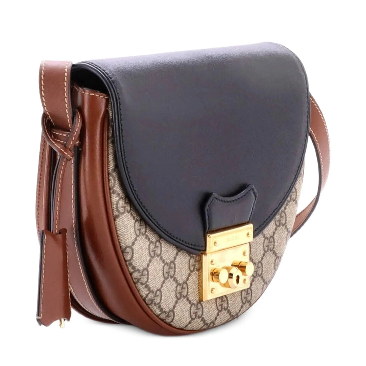 Gucci GG Padlock Shoulder Bag – Beige