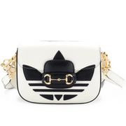 Gucci X Adidas Horsebit 1955 Shoulder Bag – White