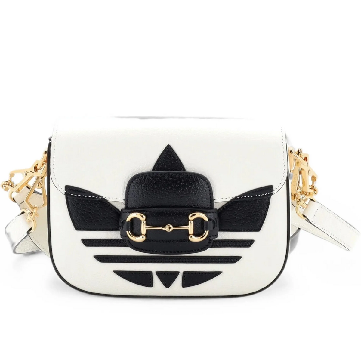 Gucci X Adidas Horsebit 1955 Shoulder Bag – White