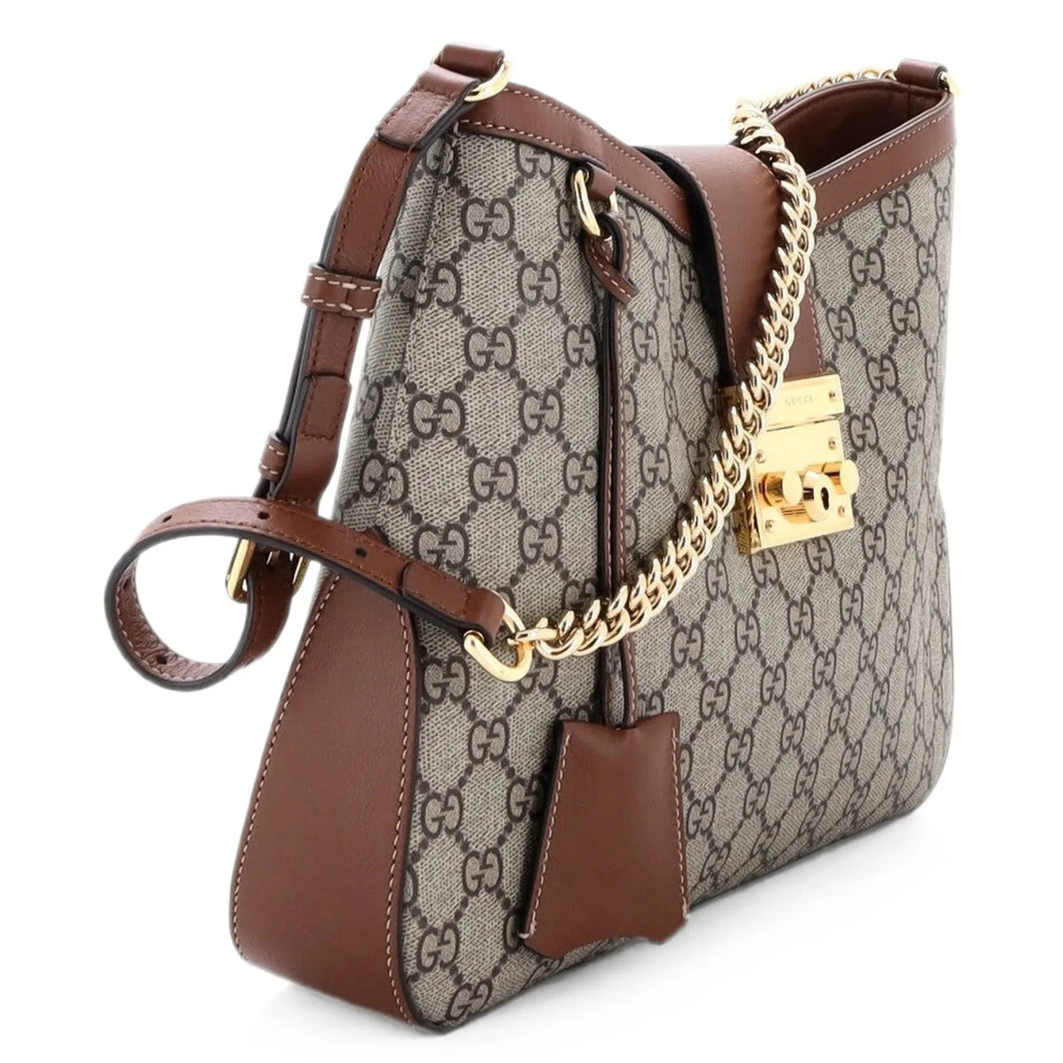 Gucci Padlock Medium Shoulder Bag – Beige