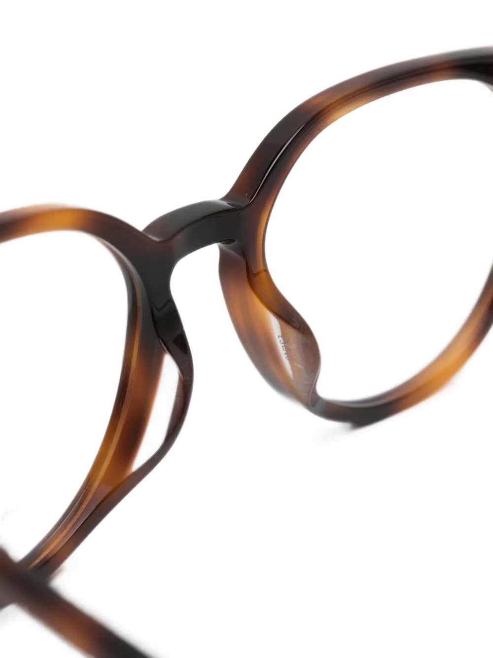 Saint Laurent SL 681/F Unisex Tortoiseshell Round-Frame Glasses
