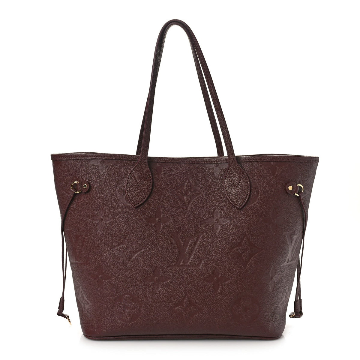 Louis Vuitton Neverfull MM Tote Bag - Wine Burgundy