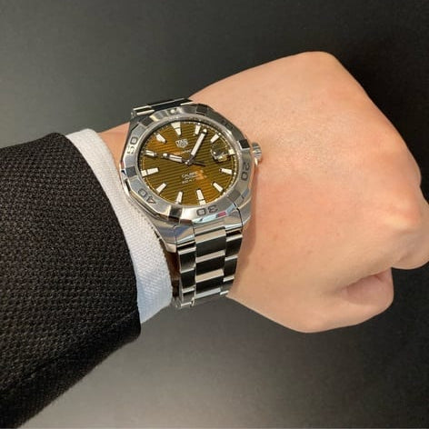 Tag Heuer Aquaracer Brown Sunray Dial Watch for Men - WAY2018.BA0927