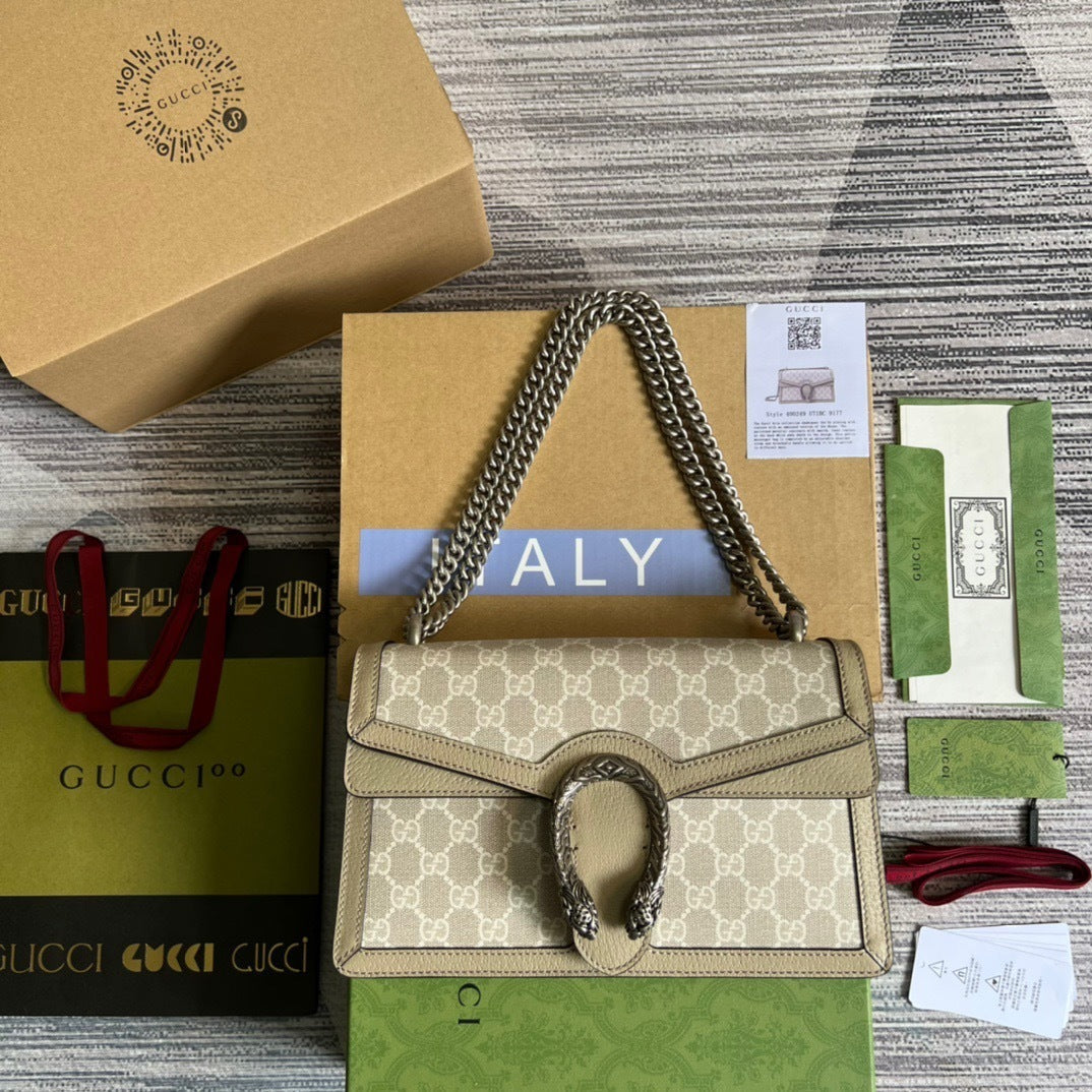 Gucci Dionysus Shoulder Chain Bag – Mystic White