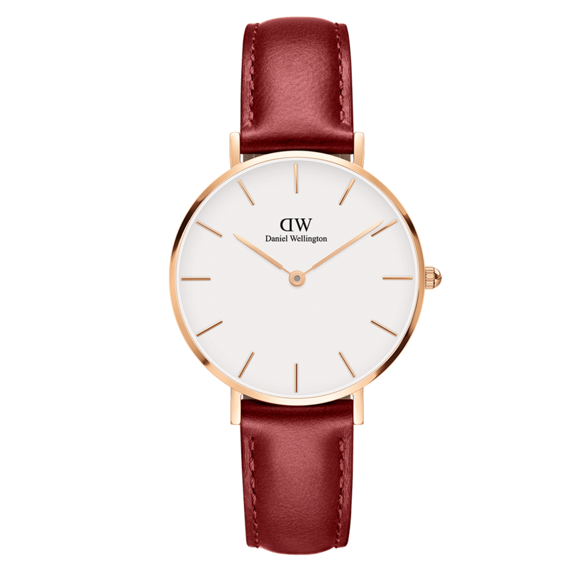 Daniel Wellington Classic Suffolk White Dial Brown Leather Strap Watch For Men - DW00100122