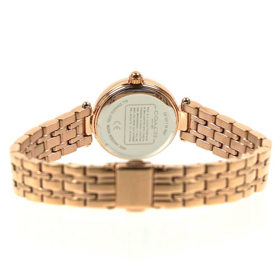 Coach Park Silver Dial Rose Gold Steel Strap Watch for Women - 14503736