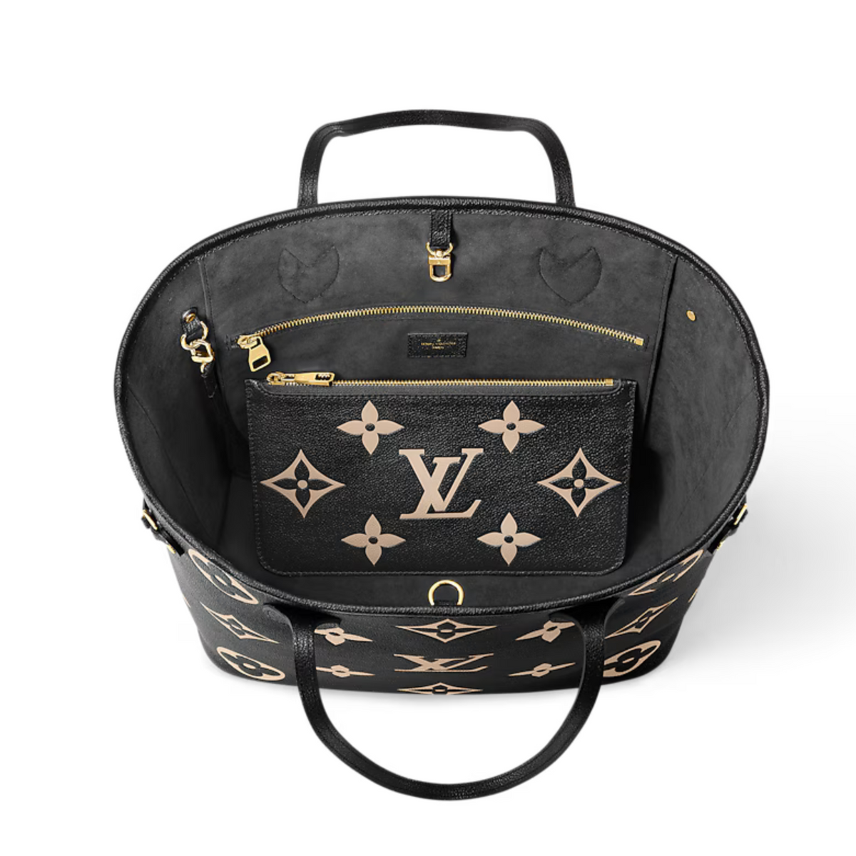 Louis Vuitton Neverfull MM Tote Bag - Black