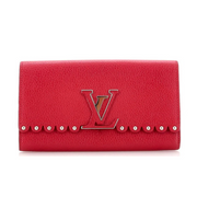 Louis Vuitton Capucines Taurillon Leather Wallet - Red