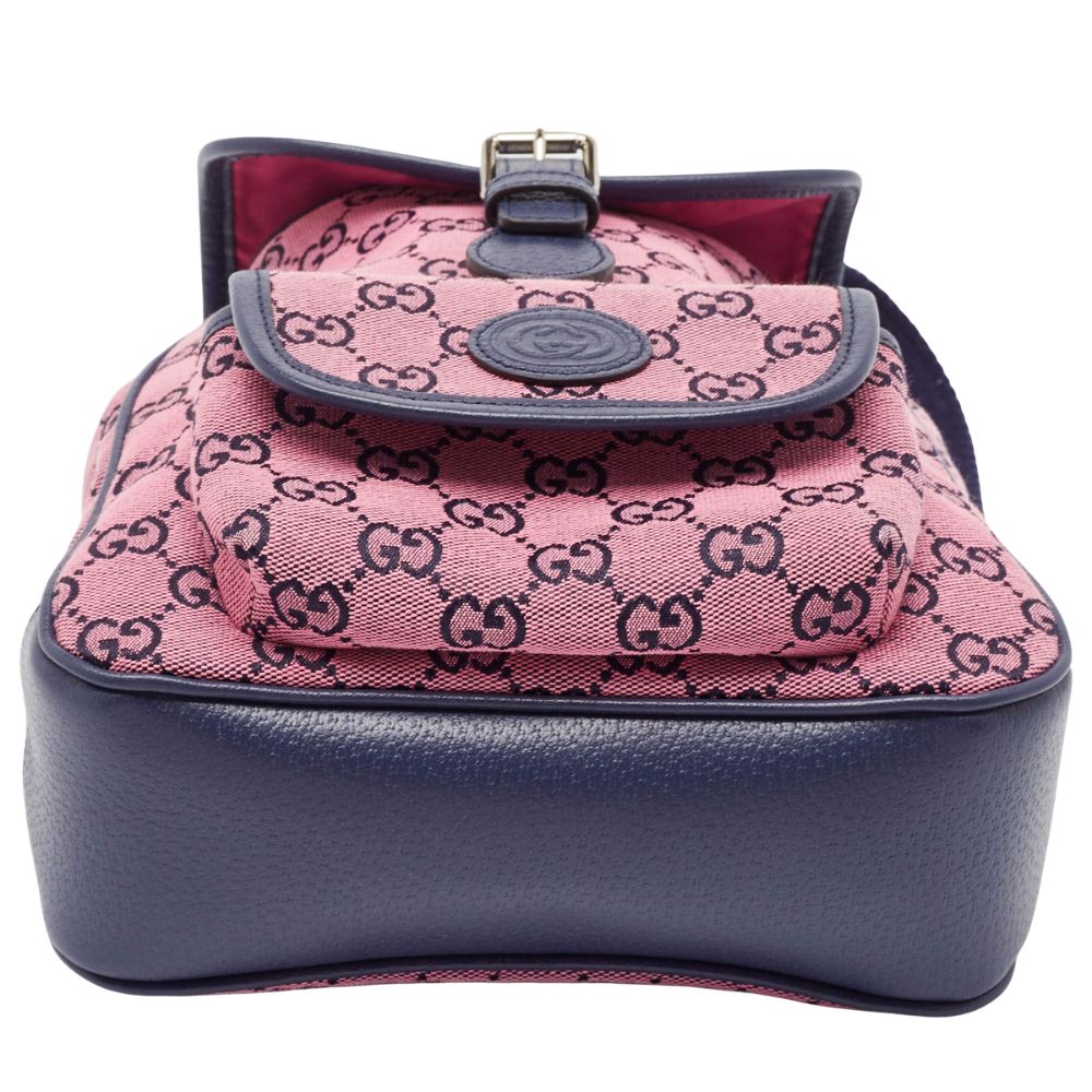 Gucci GG Canvas Backpack – Soft Pink