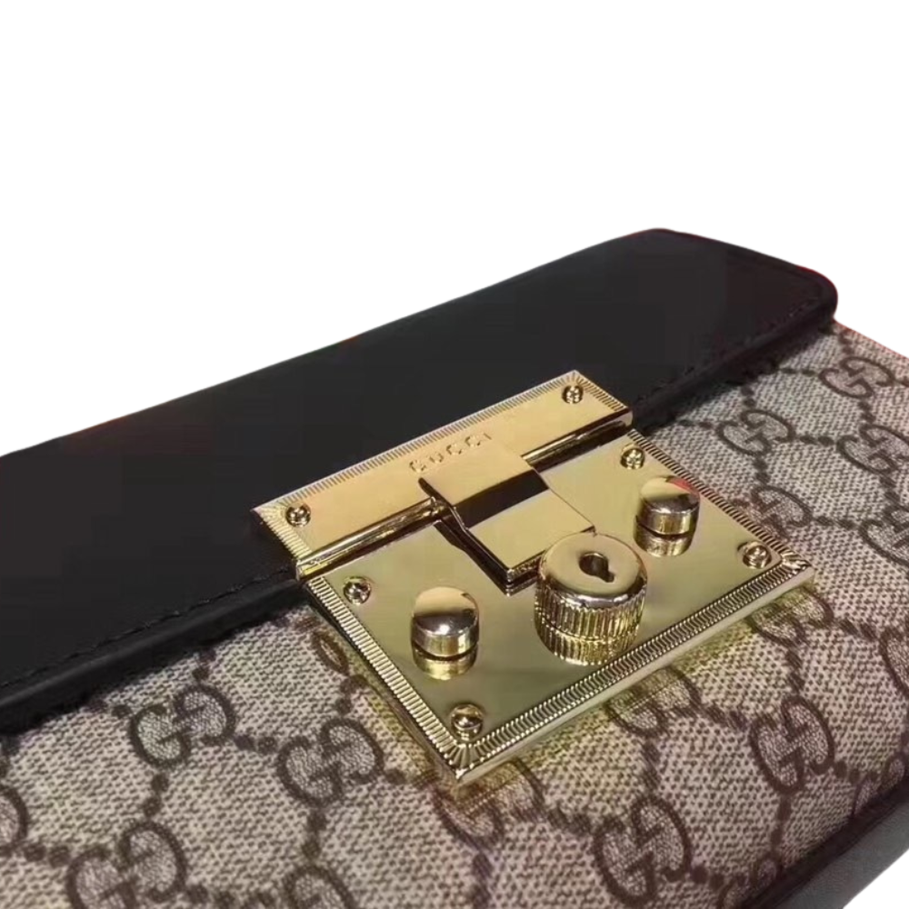 Gucci GG Padlock Crossbody Bag – Black