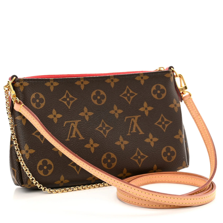 Louis Vuitton Monogram Pallas Clutch Shoulder Bag - Cherry