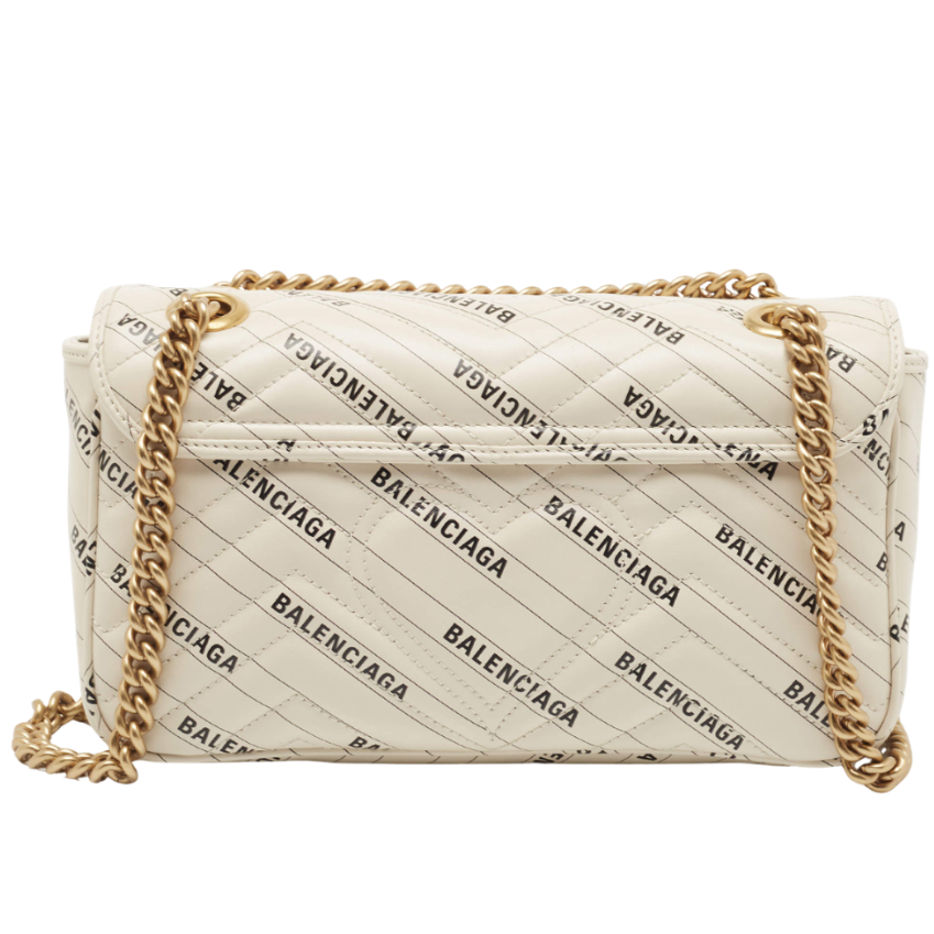 Gucci X Balenciaga GG Marmont Shoulder Bag – White