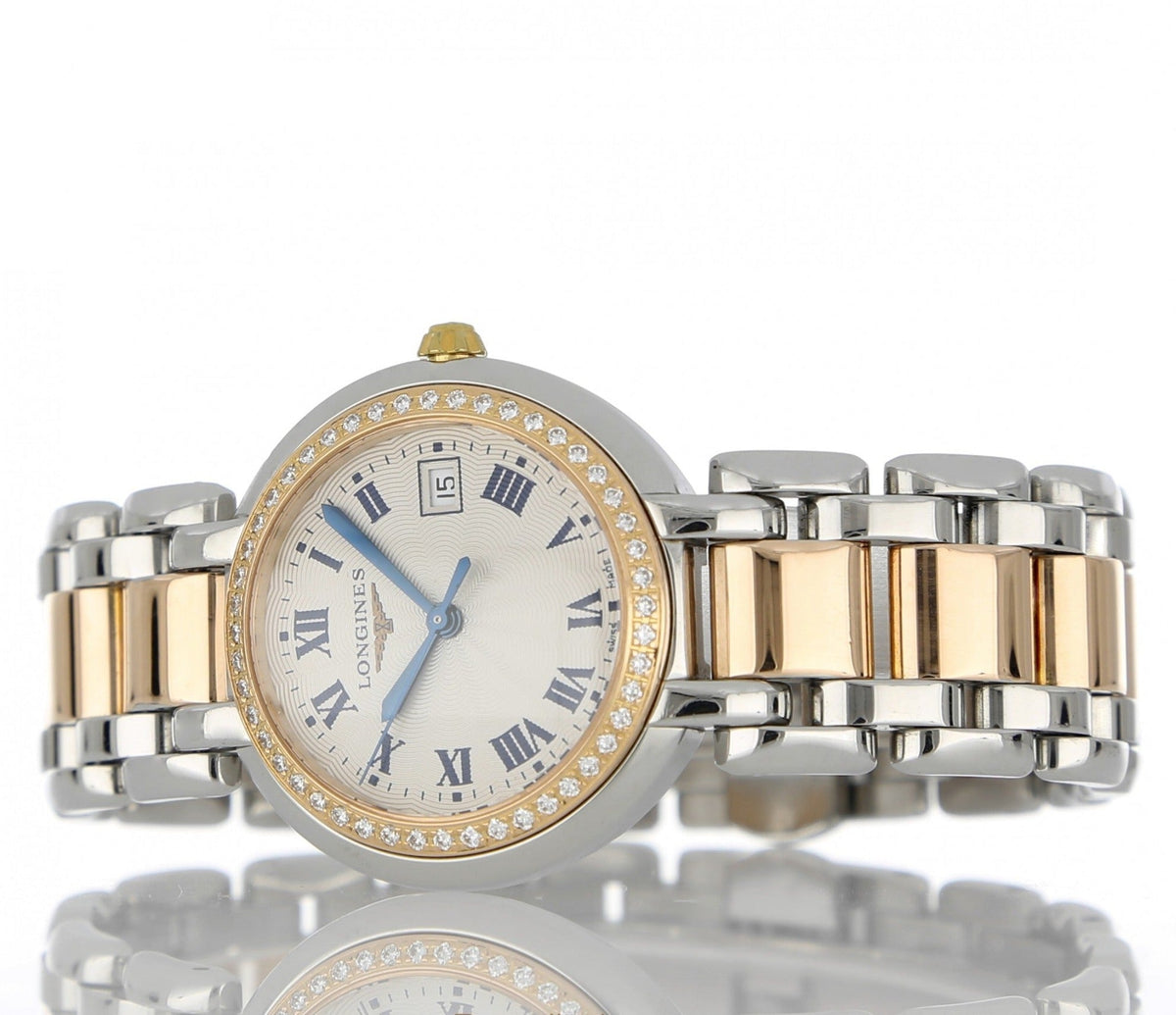 Longines PrimaLuna Quartz Diamond Lady 26.5mm Watch for Women - L8.110.5.95.6
