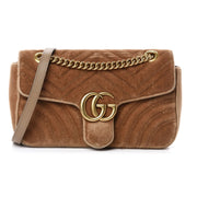 Gucci GG Marmont Shoulder Bag - Brown
