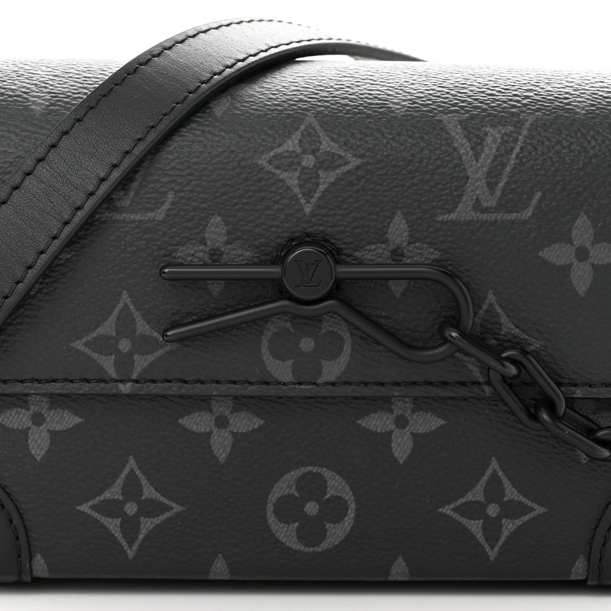 Louis Vuitton Steamer Messenger Wearable Wallet - Black Monogram Eclipse