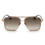 Chrome Hearts GHO 1402 Unisex Gold & Brown Gradient Square Sunglasses