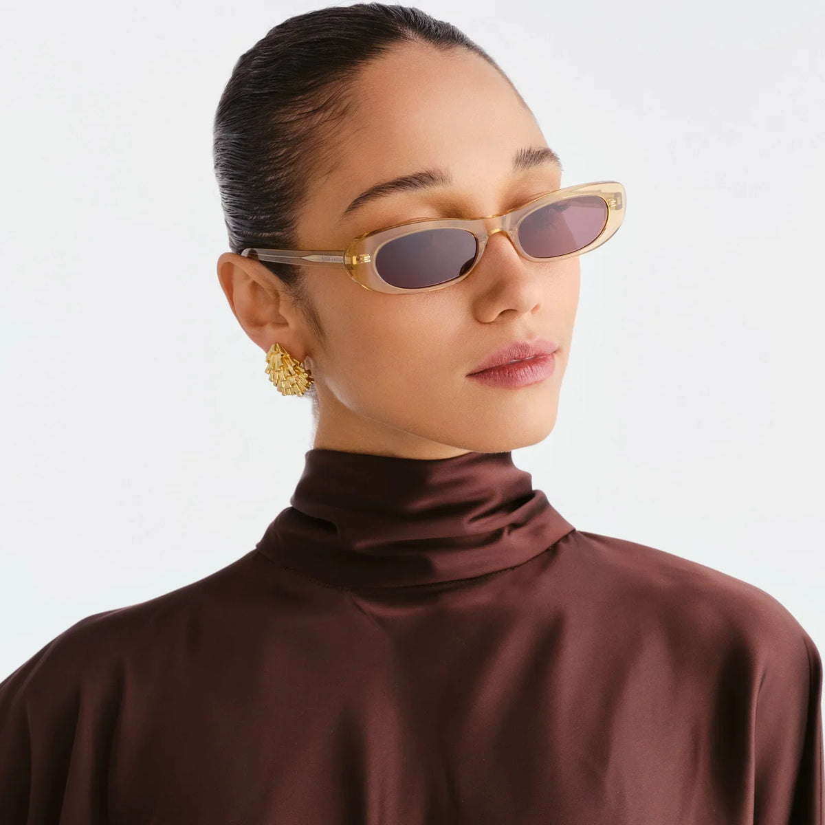 Saint Laurent Women SL 557 Shade Yellow Sunglasses