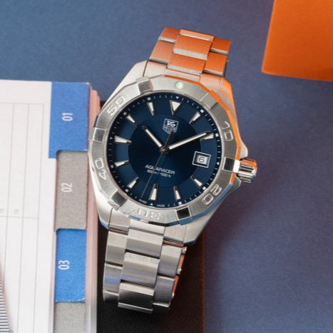 Tag Heuer Aquaracer Blue Dial Watch for Men - WAY1112.BA0928