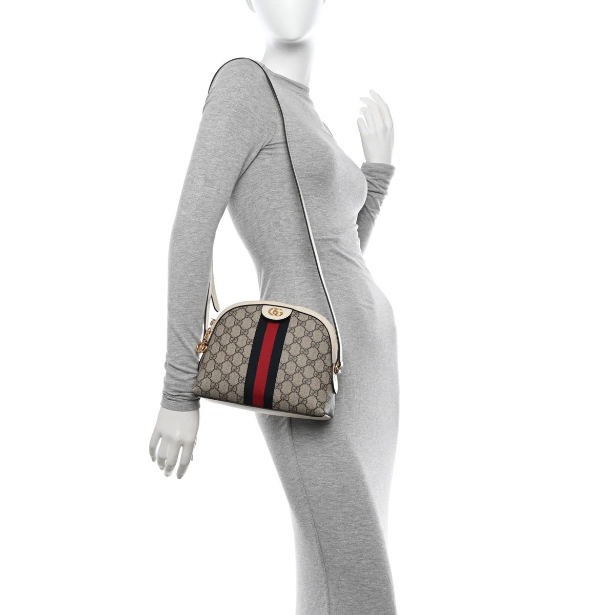 Gucci Ophidia Shoulder Bag - Beige