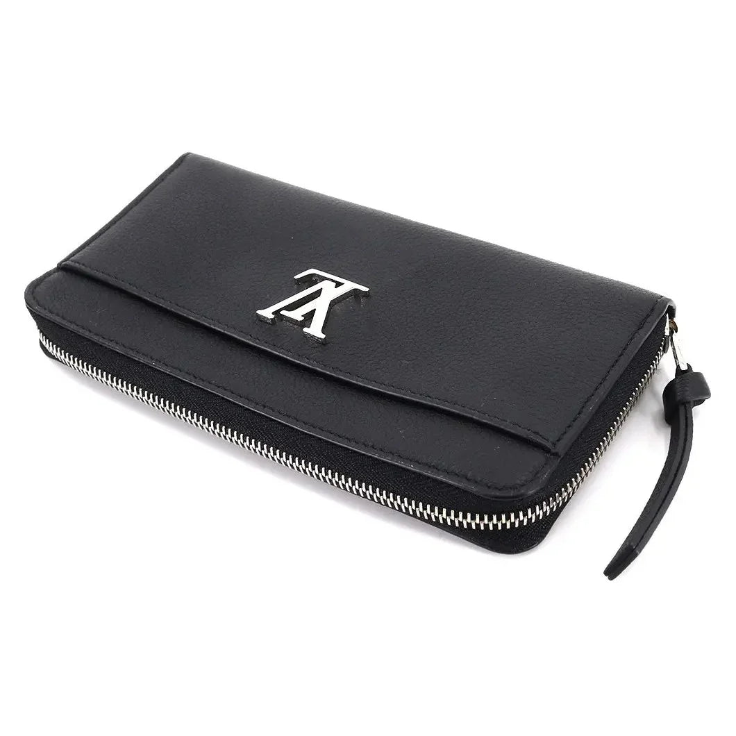 Louis Vuitton Lockme Zippy Wallet - Black