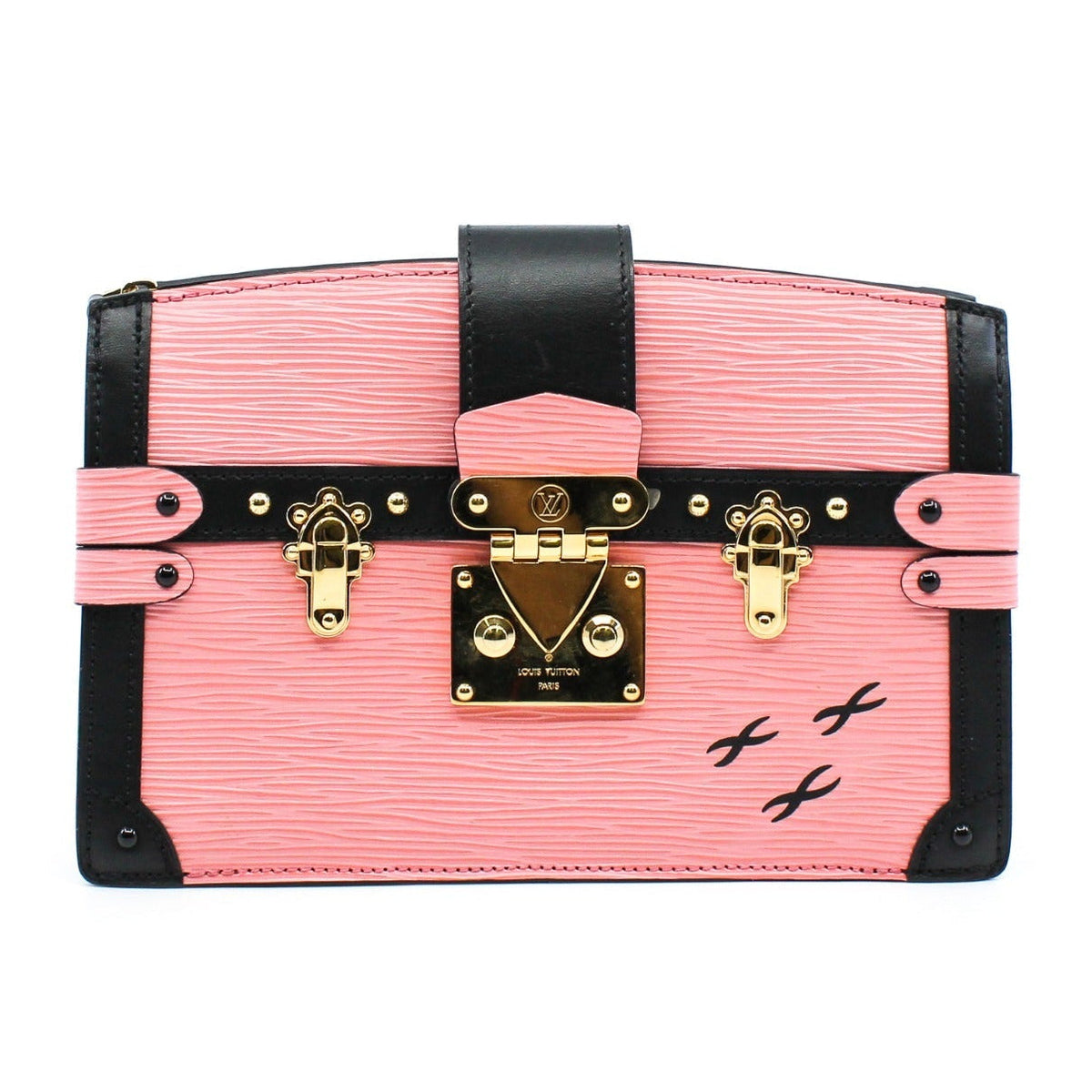 Louis Vuittion Epi Trunk Leather Clutch Bag - Pink Rose Ballerine