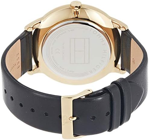 Tommy Hilfiger Hunter White Dial Black Leather Strap Watch for Men - 1791606