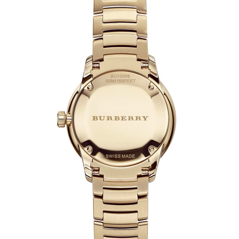 Burberry The Classic Gold Dial Gold Steel Strap Watch for Men - BU10006
