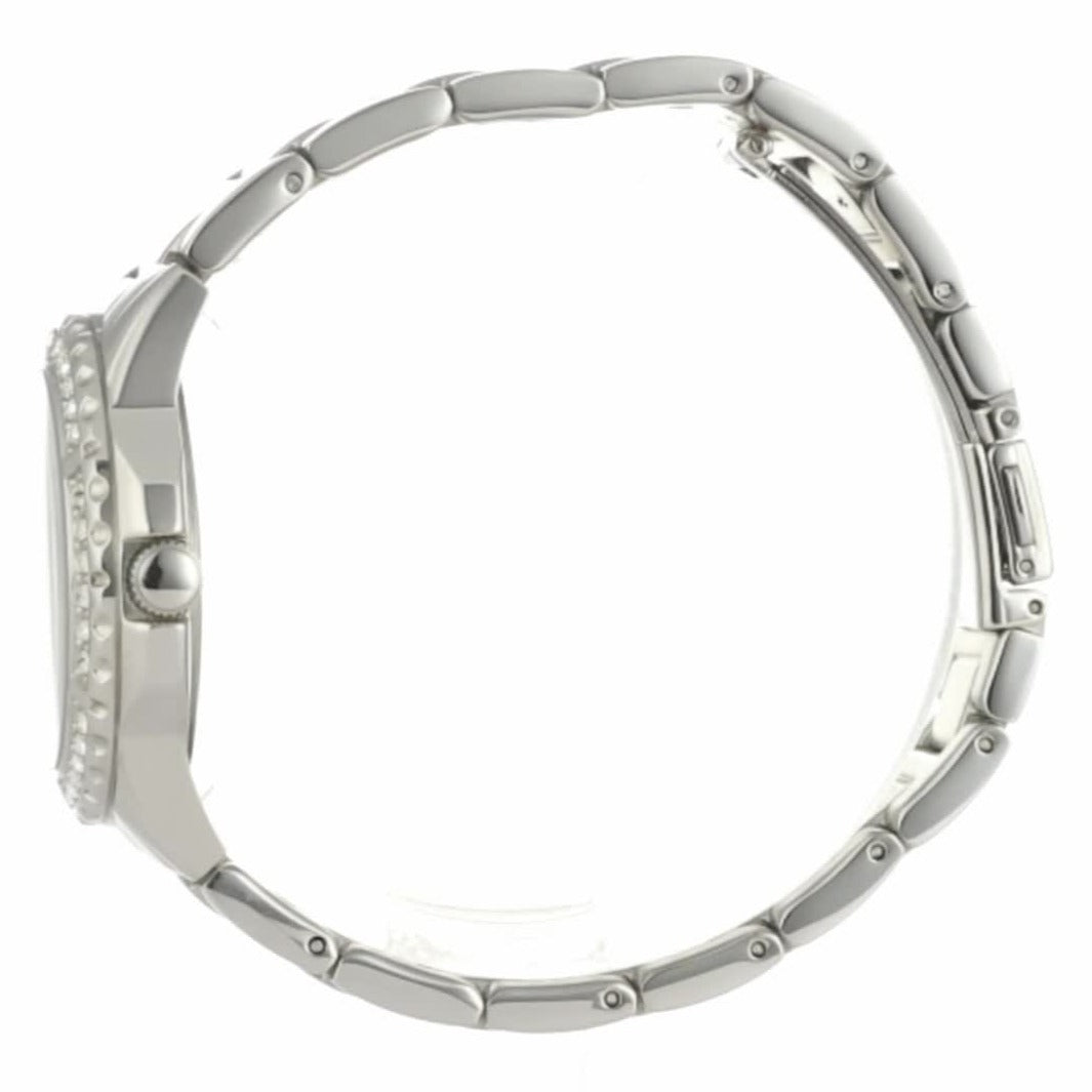 Guess Sassy Multifunction Quartz Silver Dial Silver Steel Strap Watch For Women - W0705L1