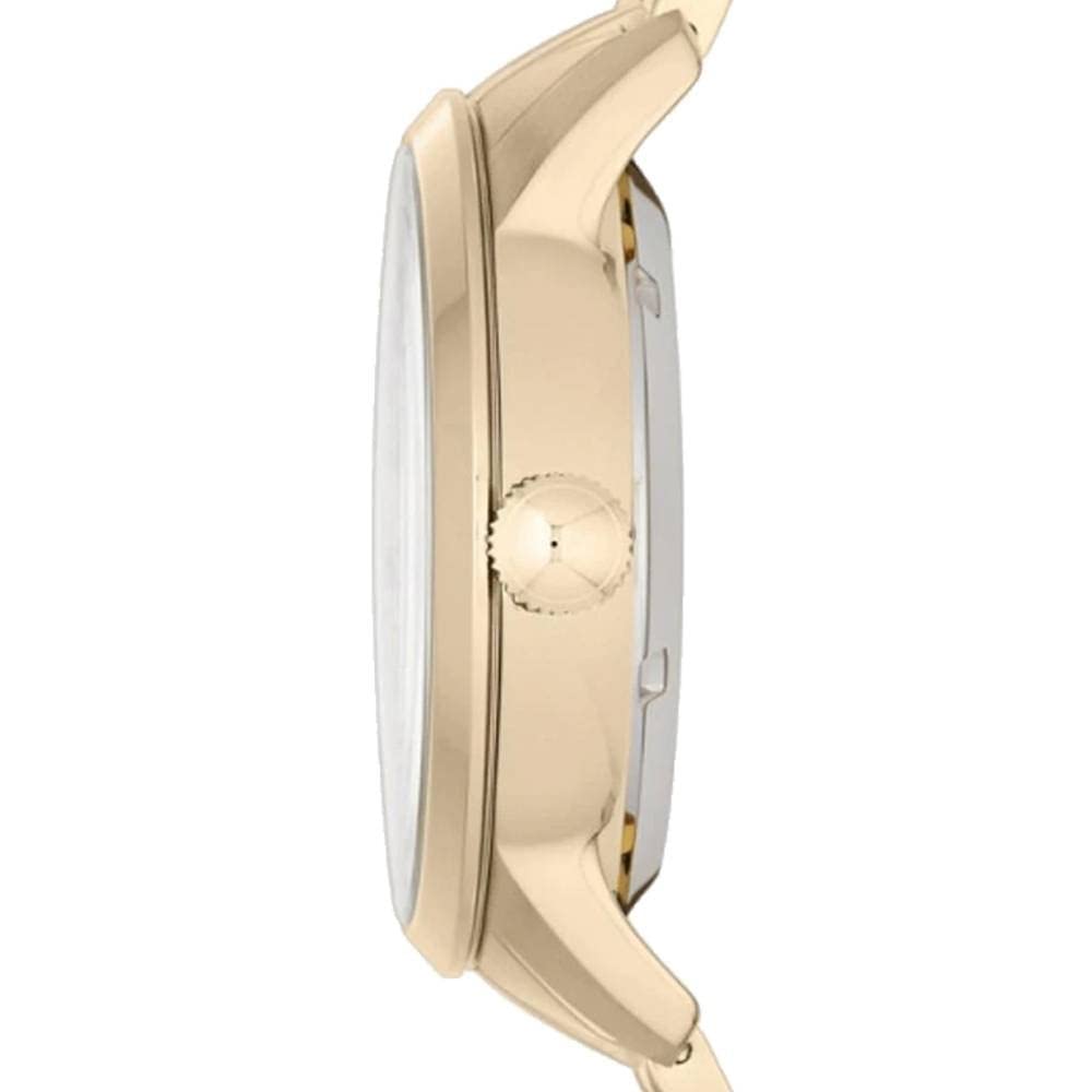 Fossil Townsman Chronograph Skeleton Gold Dial Gold Steel Strap Watch for Men -  ME1137