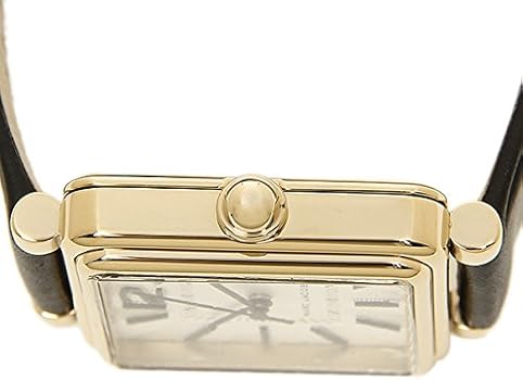 Marc Jacobs Vic Silver Dial Black Leather Strap Watch for Women - MJ1437