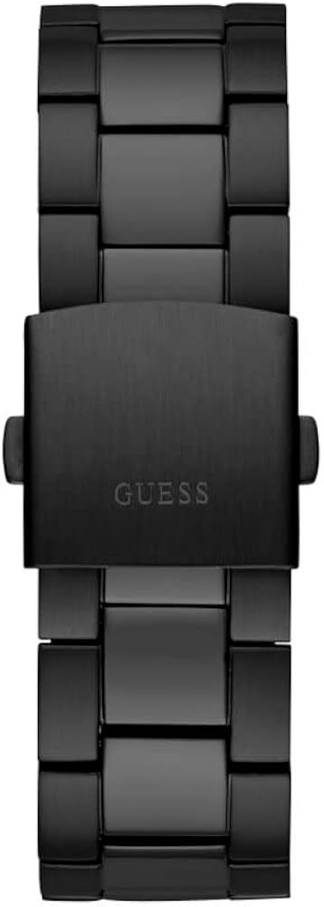 Guess Edge Chronograph Black Dial Black Steel Strap Watch For Men - GW0539G3