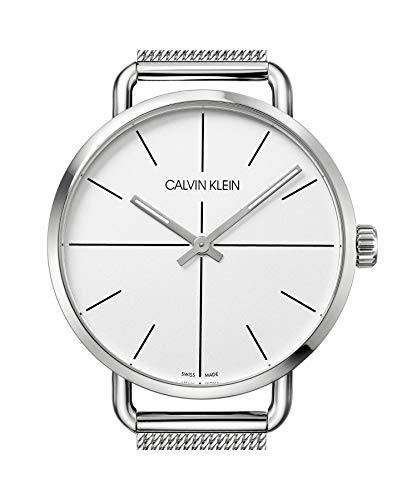 Calvin Klein Even Quartz White Dial Silver Steel Strap Watch for Women - K7B21126