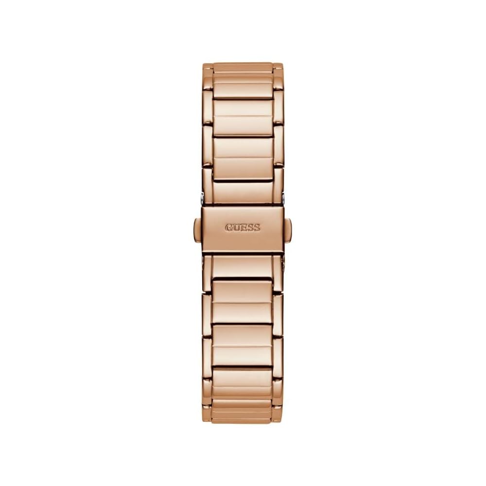 Guess Fusion Chronograph Rose Gold Dial Rose Gold Steel Strap Watch for Women - GW0552L3
