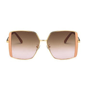 Louis Vuitton Women Square Frame Satin Brown Sunglasses